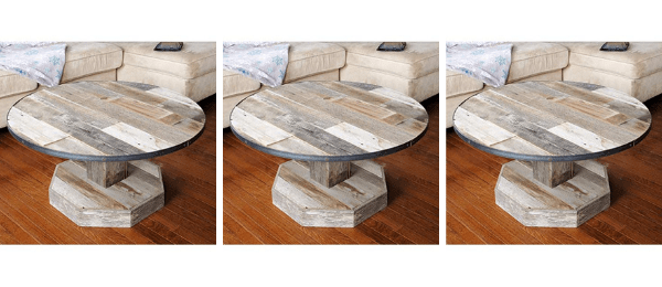 rustic round coffee tables